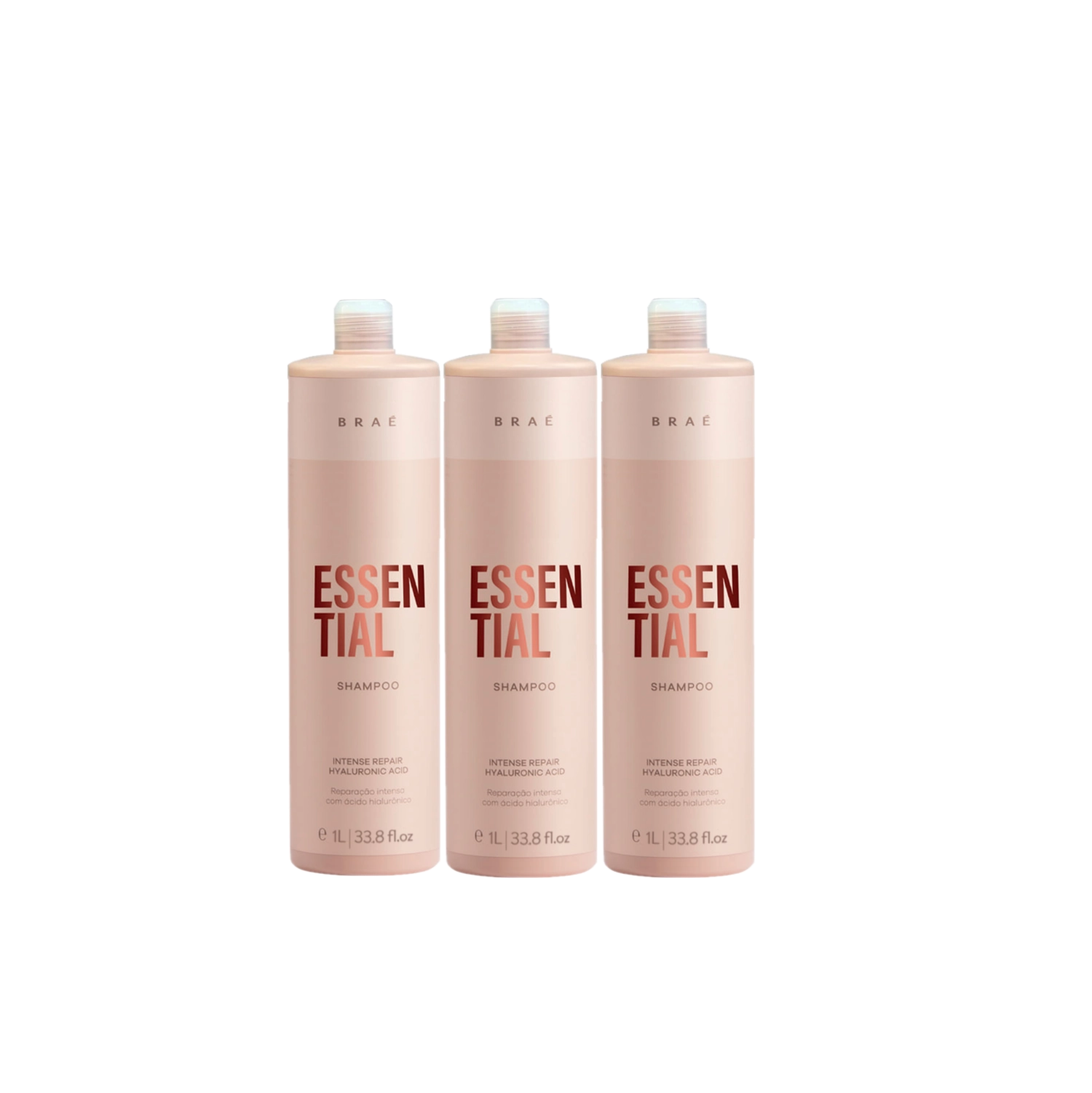 Kit Braé Essential - Shampoo 1Litro (3 Unidades)