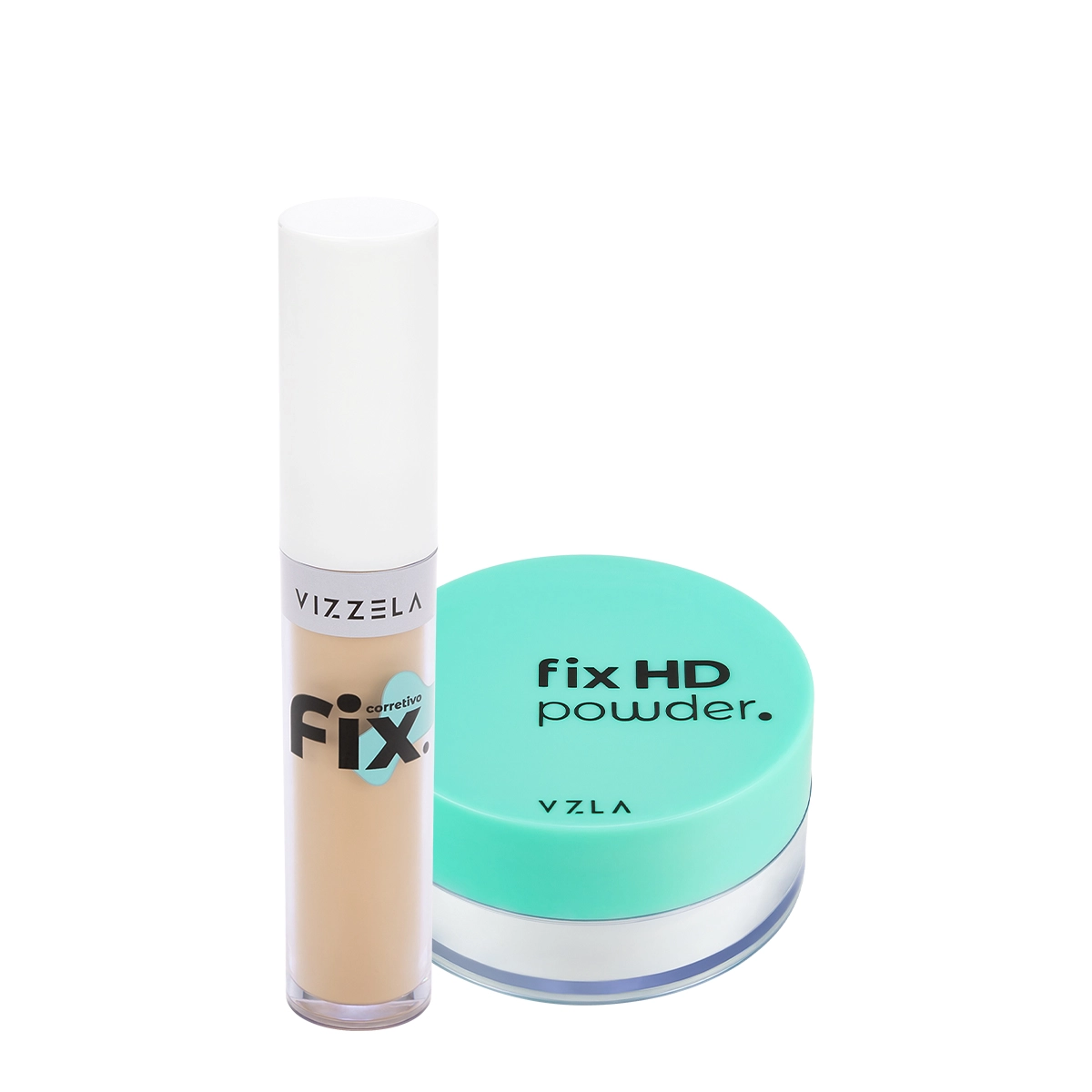 Produto Kit_Vizzela_Fix_HD_Powder_Cor_4_Corretivo_Po_Translucido_Evas_1