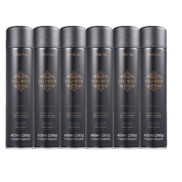 Amend Valorize Hair Spray Fixador Ultra Forte 400ml 6 Unidades
