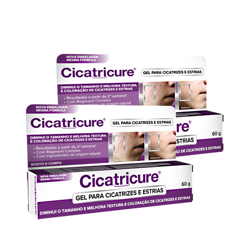Kit Cicatricure Gel Para Cicatrizes E Estrias 30g (2 Unidades)