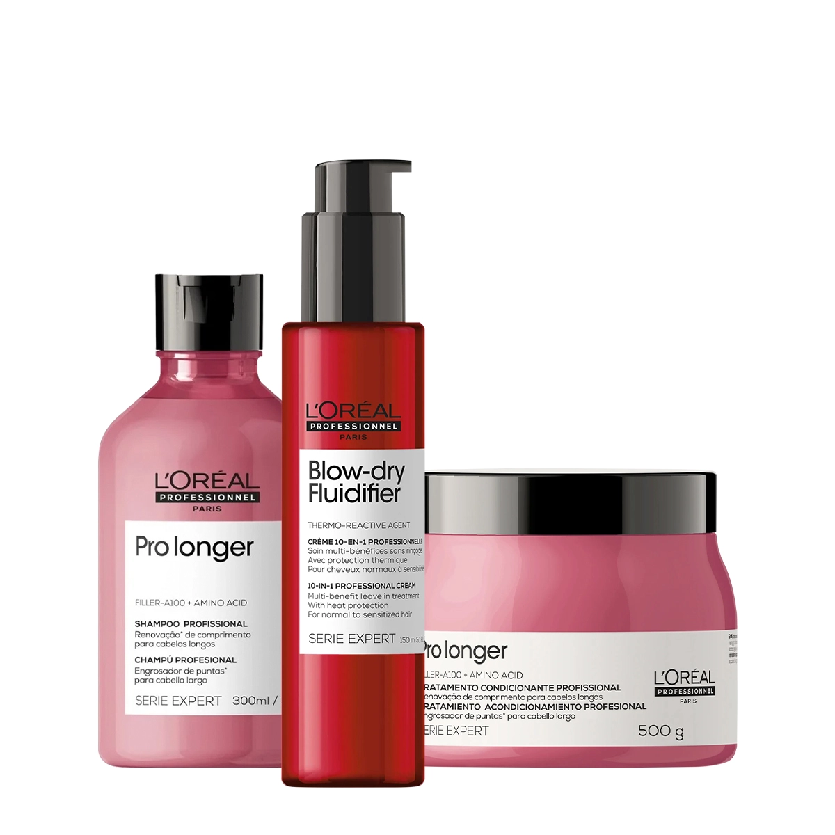 Kit L'Oréal Professionnel Serie Expert Pro Longer - Proteção E Leveza Nas Pontas (3 Produtos)