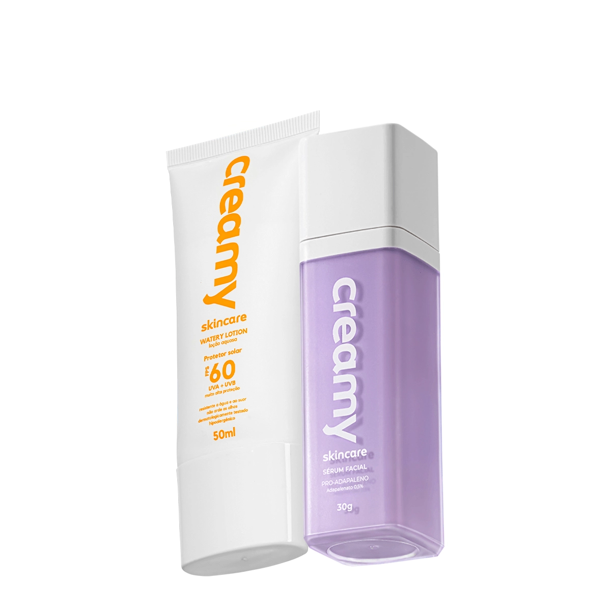 Kit Creamy Pro-Adapaleno Watery Lotion FPS60 Sérum Protetor Solar (2 Produtos)