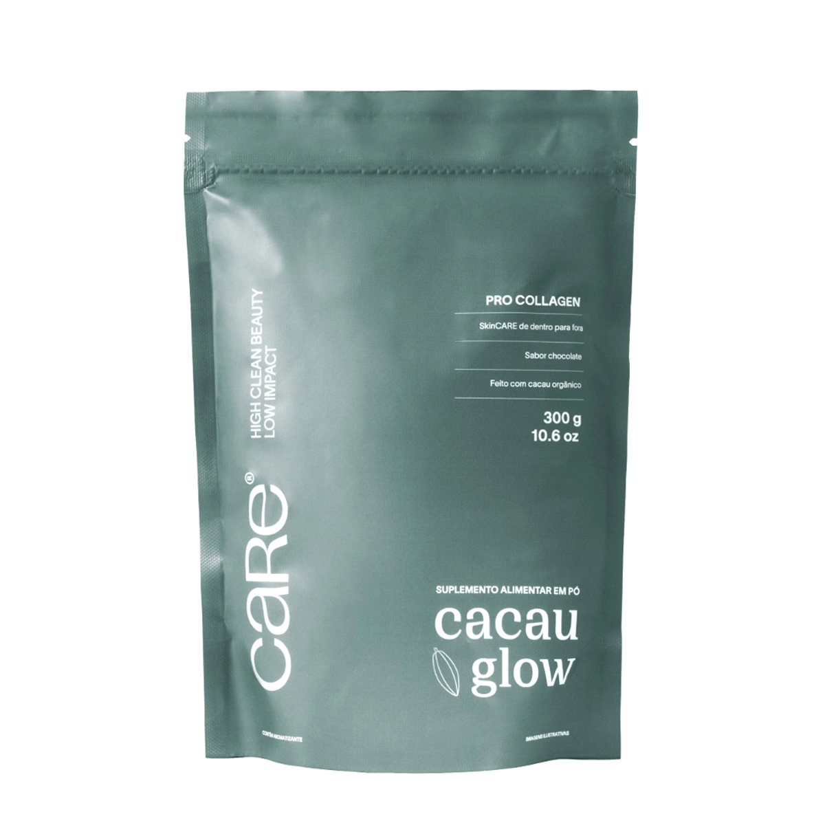 Produto Care_Natural_Beauty_Cacau_Glow_Estimulador_de_Colageno_300g_Evas_1