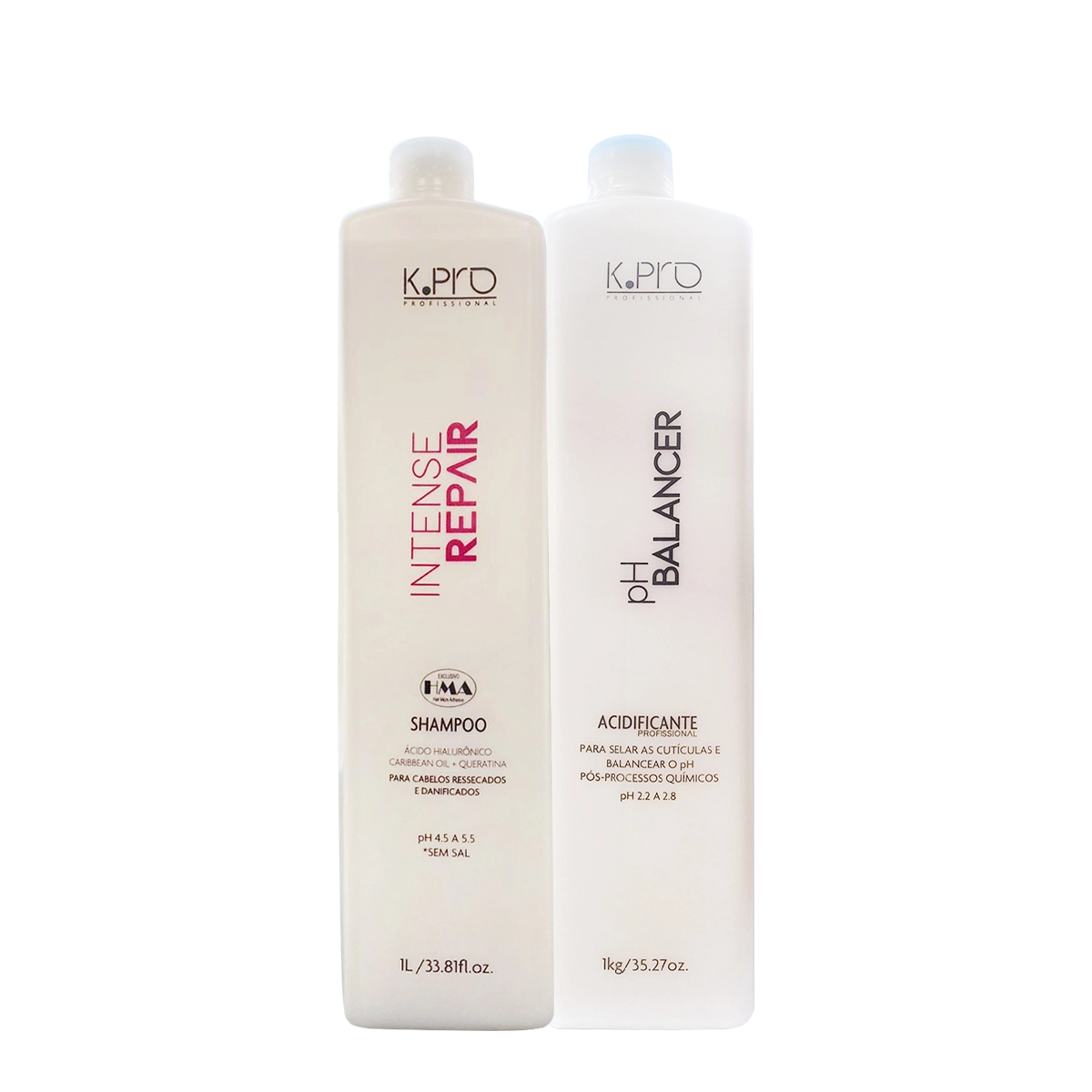 Kit K.Pro Professional Intense Repair Shampoo E Acidificante (2 Produtos)