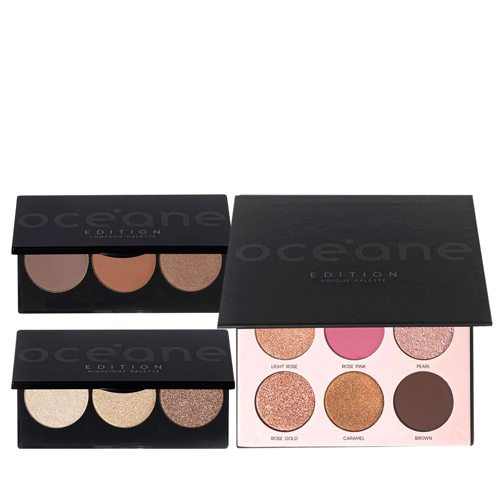 Produto Kit_Oceane_Edition_Paleta_Hightlight_Contour_e_Sombra_Unique_Evas_1