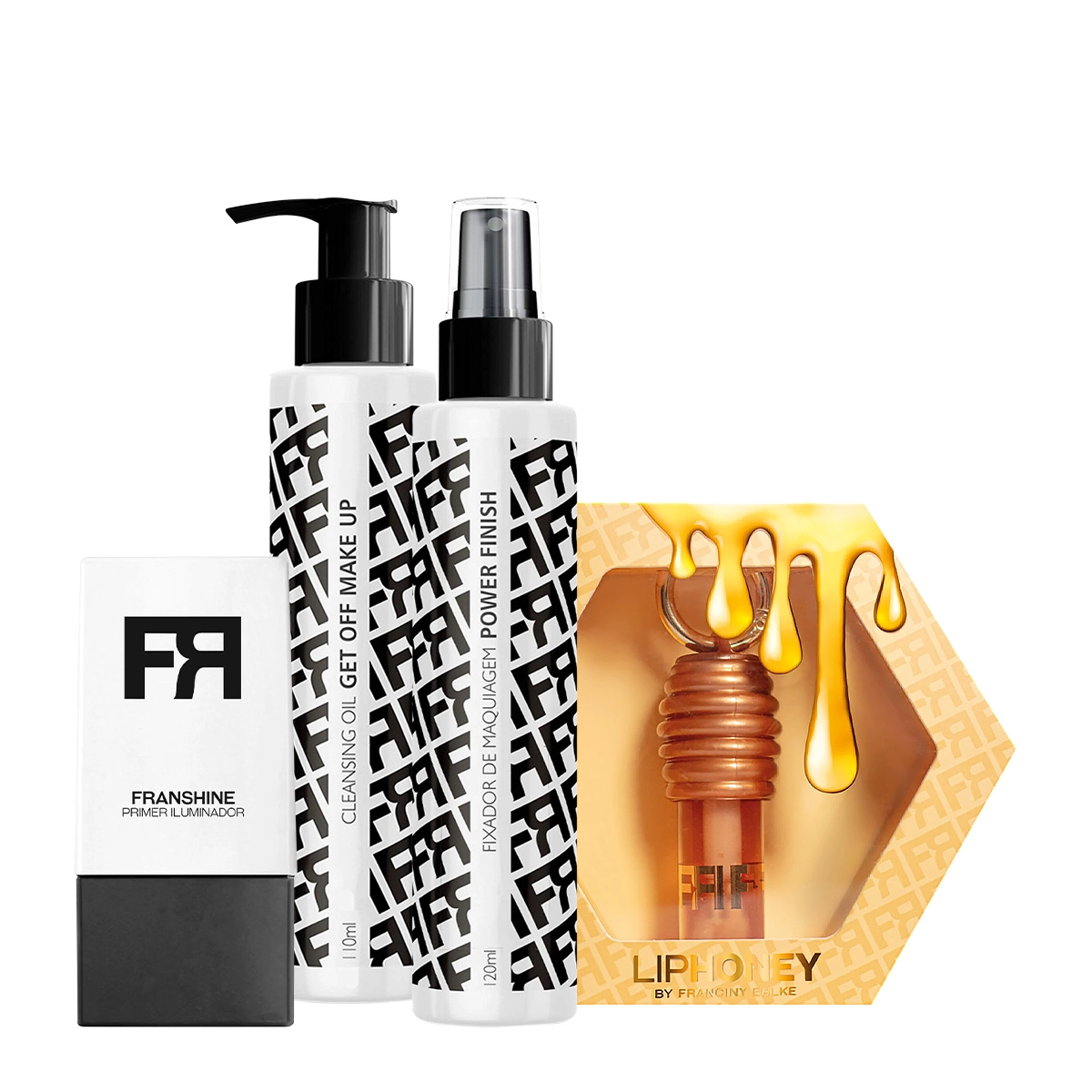 Kit_Fran_by_Franciny_Ehlke_Fixador_Iluminador_Glow_Absoluto_Cleansing_Oil_Gloss_Evas_1 Produto Kit_Fran_by_Franciny_Ehlke_Fixador_Iluminador_Glow_Absoluto_Cleansing_Oil_Gloss_Evas_1