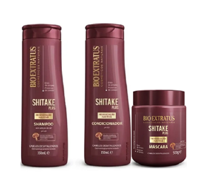Bio Extratus Shitake Plus (Shampoo+Condicionador 350g+Mascara 500g)
