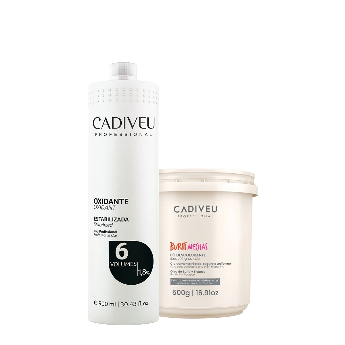 Kit Cadiveu Buriti Mechas E Oxidante 6V (2 Produtos)
