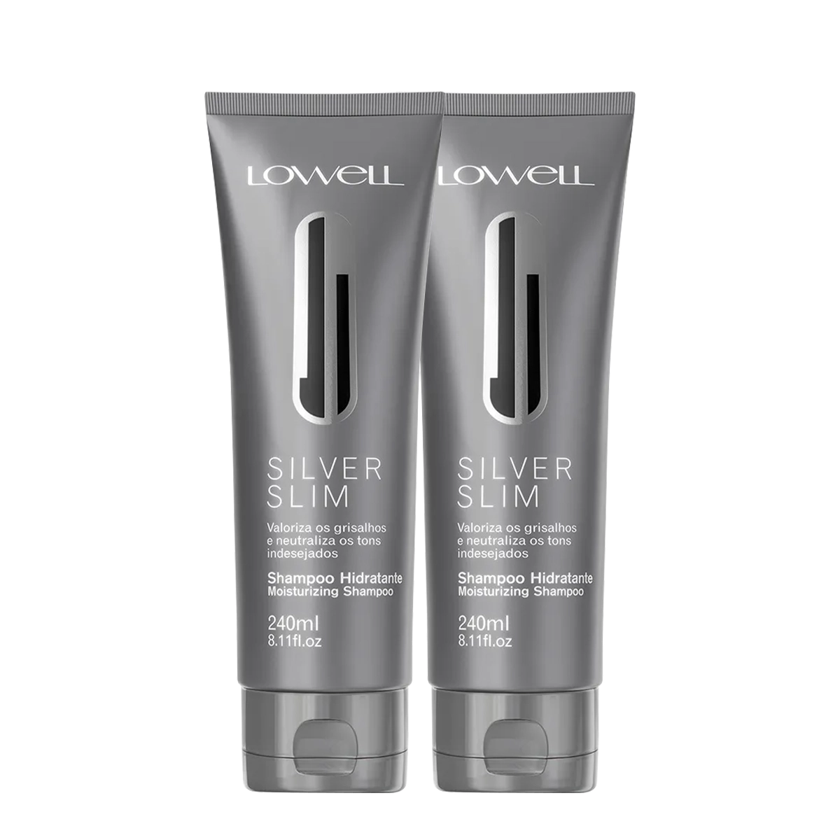 Kit Lowell Silver Hidratante Slim Shampoo (2 Unidades)