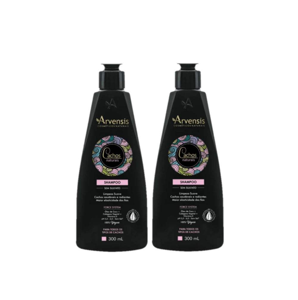 Kit Arvensis Cachos Naturais - Shampoo 300ml (2 Unidades)