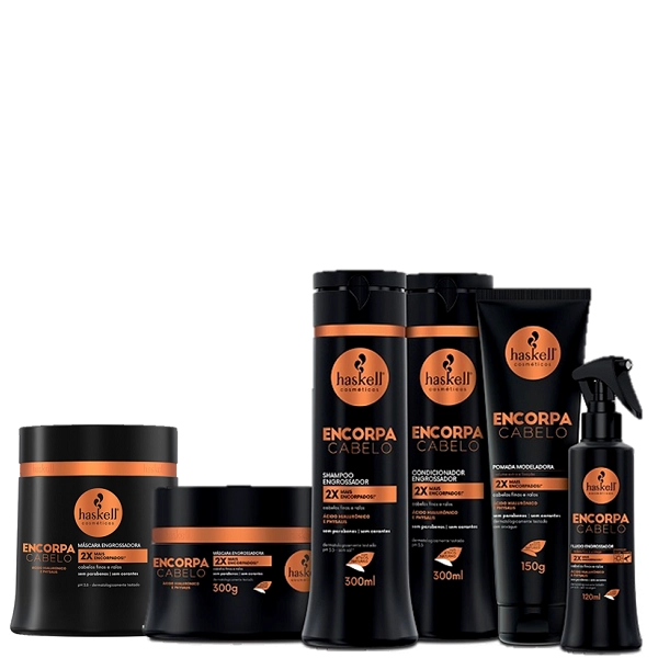 Haskell Kit Encorpa Cabelo Completo 6 Produtos