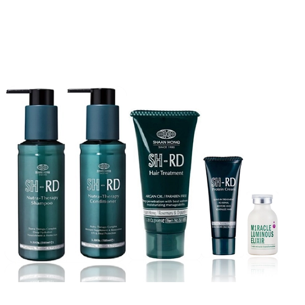 Produto Kit_SH-RD_Nutra_Therapy_Shampoo_Condicionador_100ml_Mascara_Argan_Oil_70ml_Leave-in_15ml_Elixir_Ampola_25ml_Evas_1