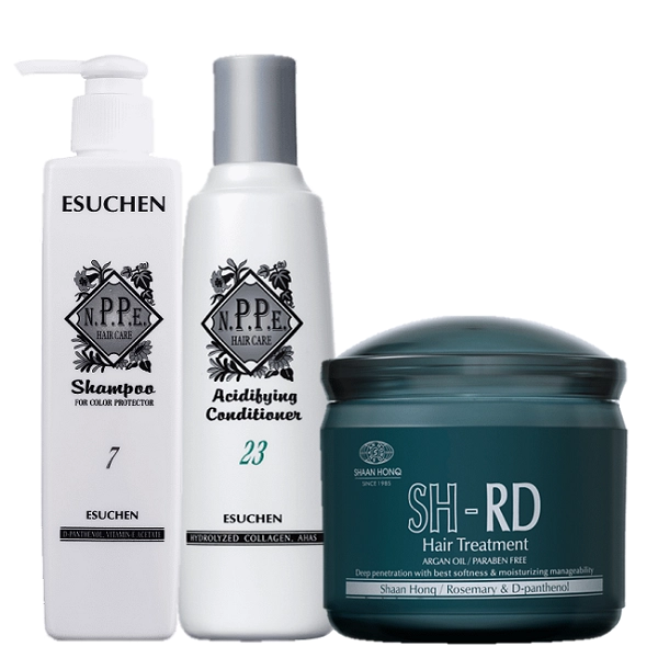Produto Kit_N-P-P-E_HERBAL_N7_Color_Protector_Shampoo_N23_Acidifying_Condicionador_250ml_Mascara_400ml_Evas_1
