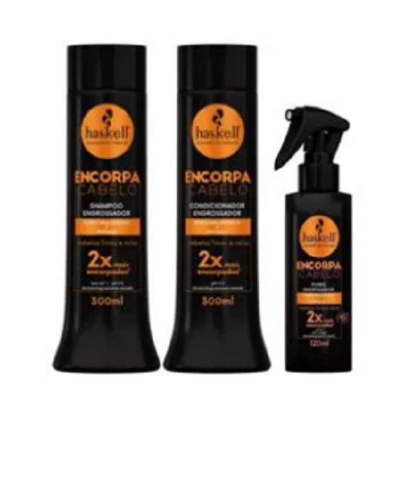 Haskell Encorpa Cabelo Duo 300ml E Leave In 120ml