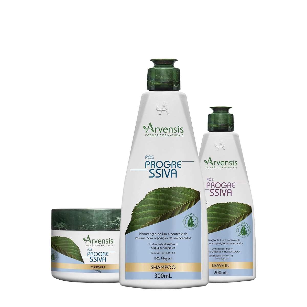 Produto Kit_Arvensis_Pos_Progressiva_Shampoo_Mascara_Leave-in_Evas_1