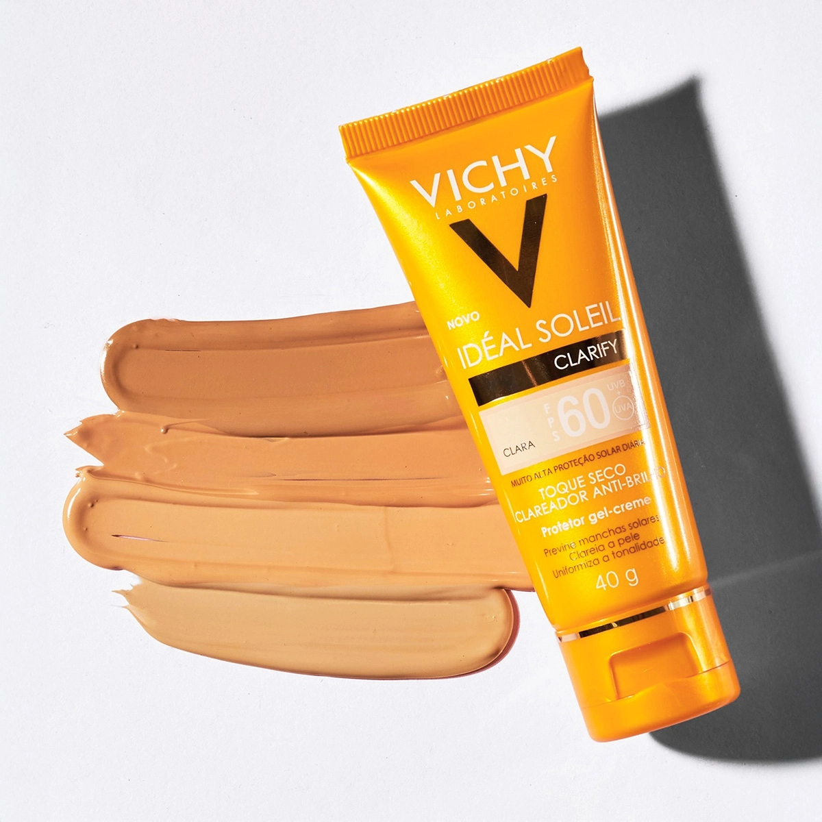 Produto Vichy_Ideal_Soleil_Clarify_FPS60_Cor_Clara_Protetor_Solar_com_Cor_40g_Evas_3