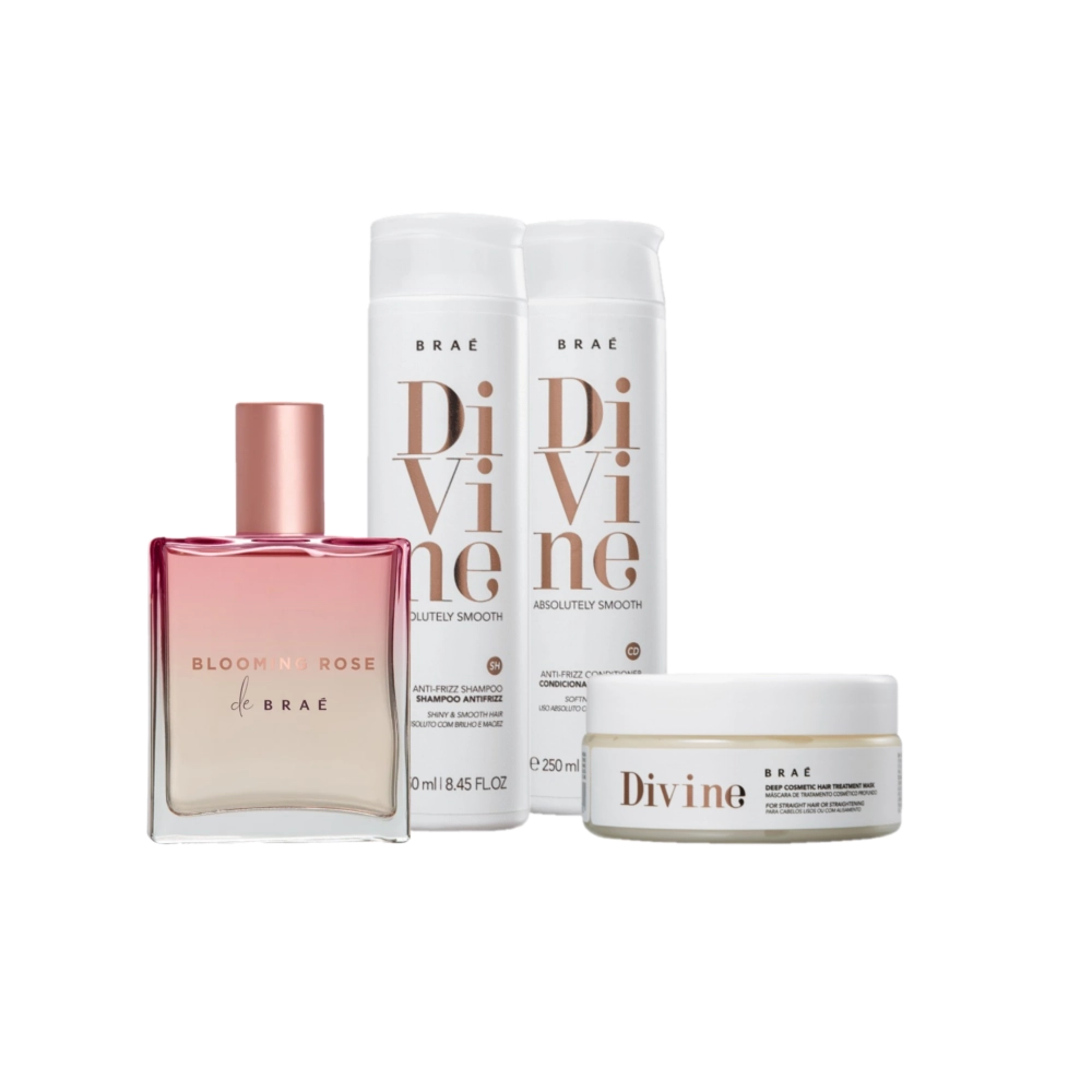 Kit Braé Divine Blooming Rose Quarteto (4 Produtos)
