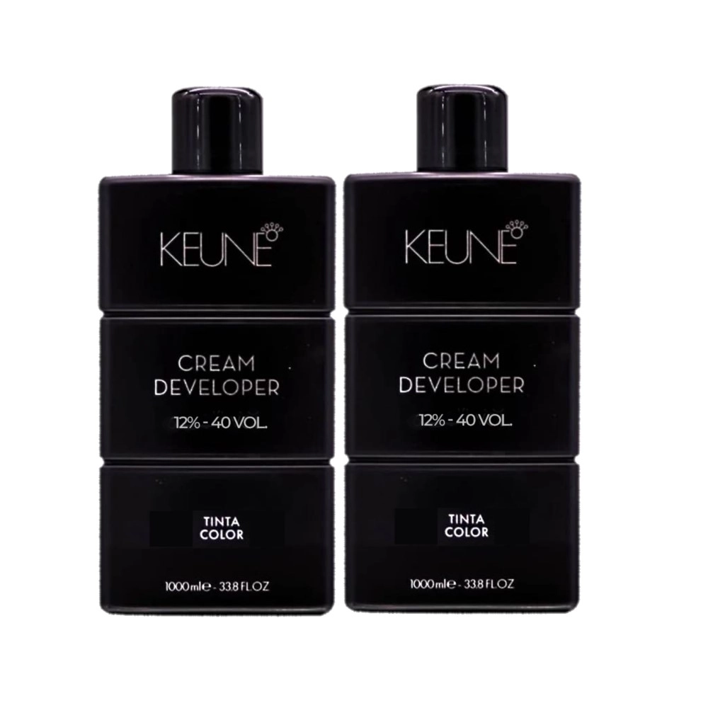 Kit Keune Tinta Color 12% - 40 VOL Oxidante Cremoso 1L (2 Unidades)