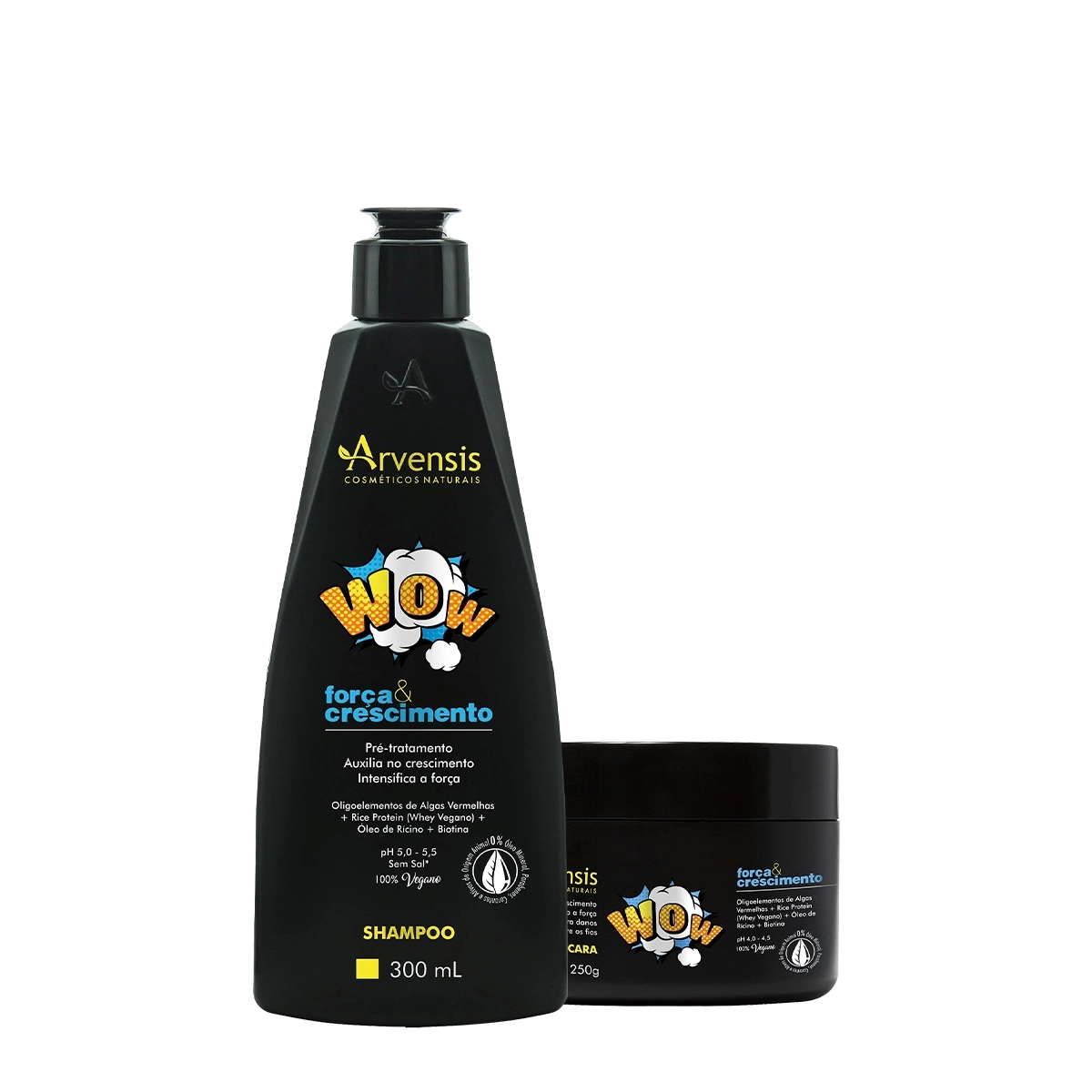 Produto Kit_Arvensis_Wow_Forca_Crescimento_Shampoo_Mascara_P_Evas_1
