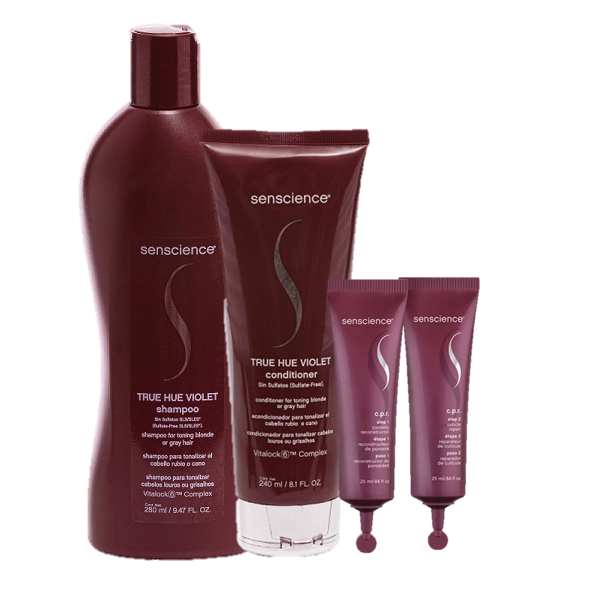 Senscience True Hue Violet Duo Home Care E CPR Tratamento Reconstrutor 2x25ml