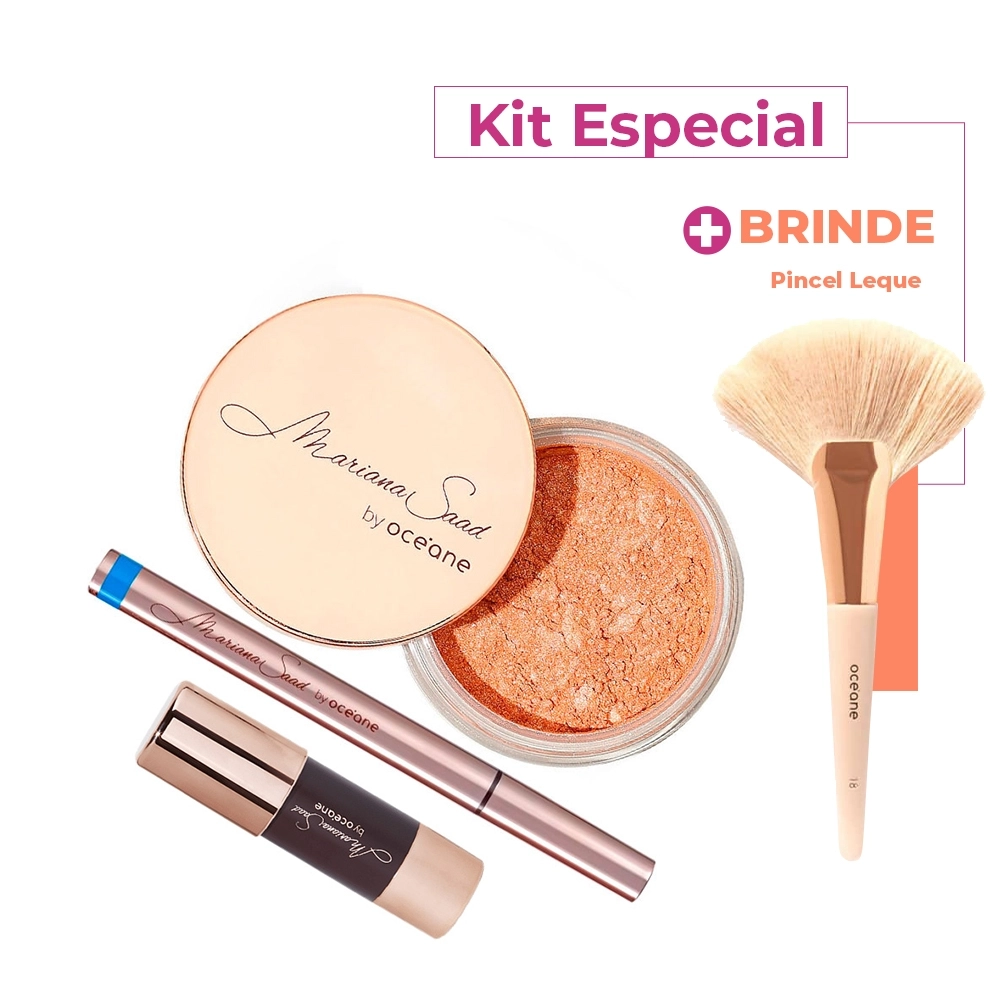 Produto Kit_Mariana_Saad_by_Oceane_Caneta_Delineadora_Iluminador_Skin_Shine_Rose_Gold_Contour_Stick_Caramel_e_Pincel_Leque_Evas_1