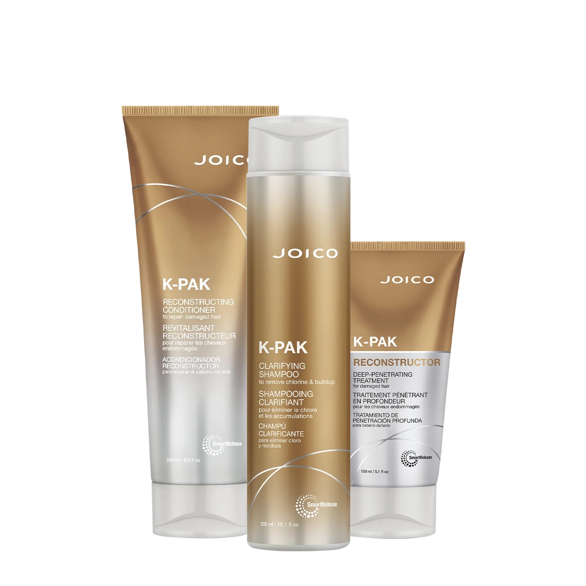 Kit Joico K-PAK Reconstrutor Deep Clarifying Home Care (3 Produtos)