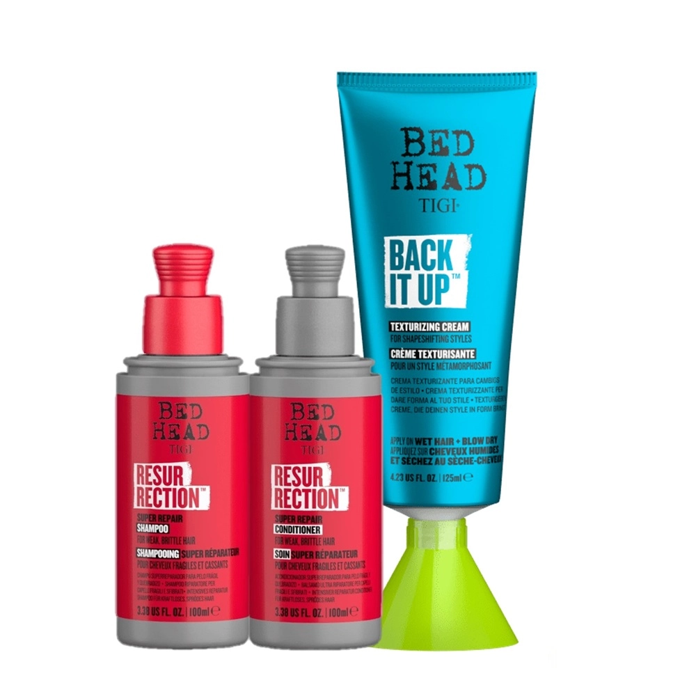 Kit TIGI Bed Head Resurrection Back It Up MINI (3 Produtos)
