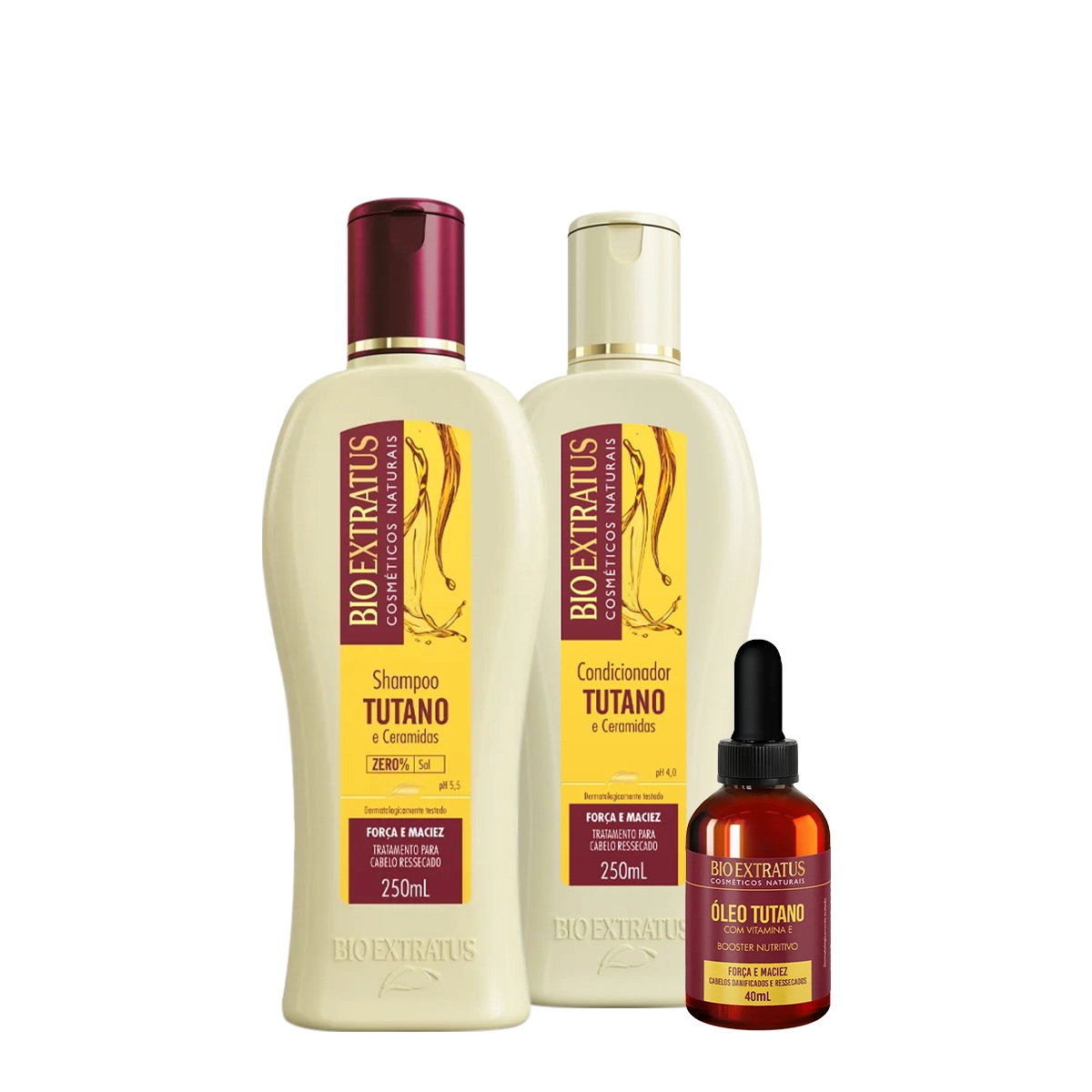 Kit Bio Extratus Tutano Vitamina E Booster Duo Oil (3 Produtos)