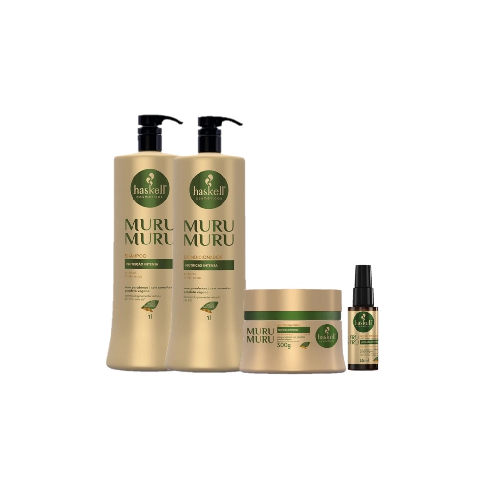 Kit Haskell Murumuru Máscara Nutritiva Néctar (4 Produtos)