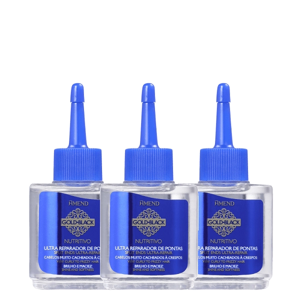 Amend Gold Black Nutritivo Kit Óleo Reparador De Pontas 30ml (3 Unidades)