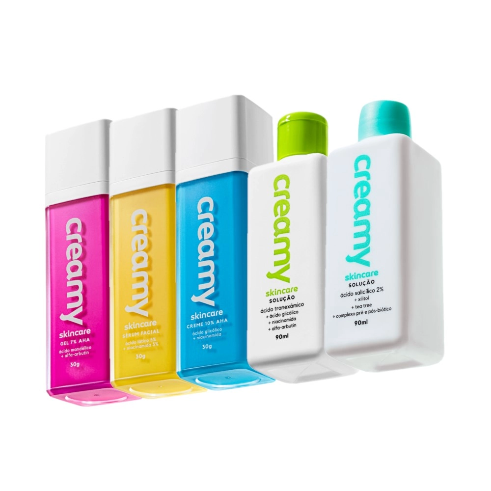 Produto Kit_Creamy_Skincare_Acidos_5_produtos_Evas_1