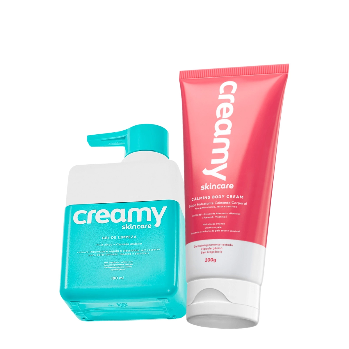 Produto Kit_Creamy_Gel_de_Limpeza_e_Calming_Cream_Corporal_Evas_1