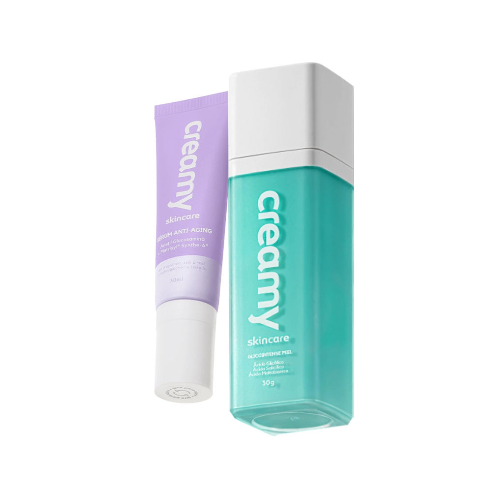 Kit Creamy Skincare Glicointense Peel E Anti-Aging Redutor De Linhas (2 Produtos)