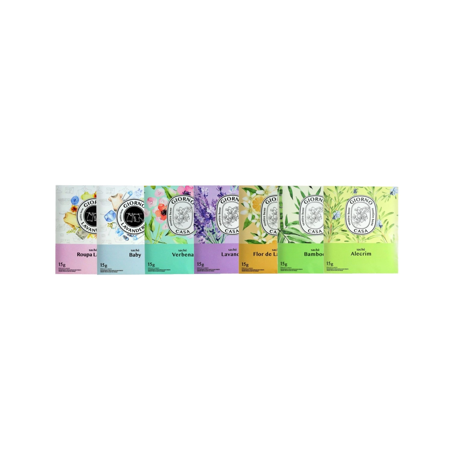 Kit Giorno Casa Sentire Bene Sachês Aromatizantes De Ambiente (7 Produtos)