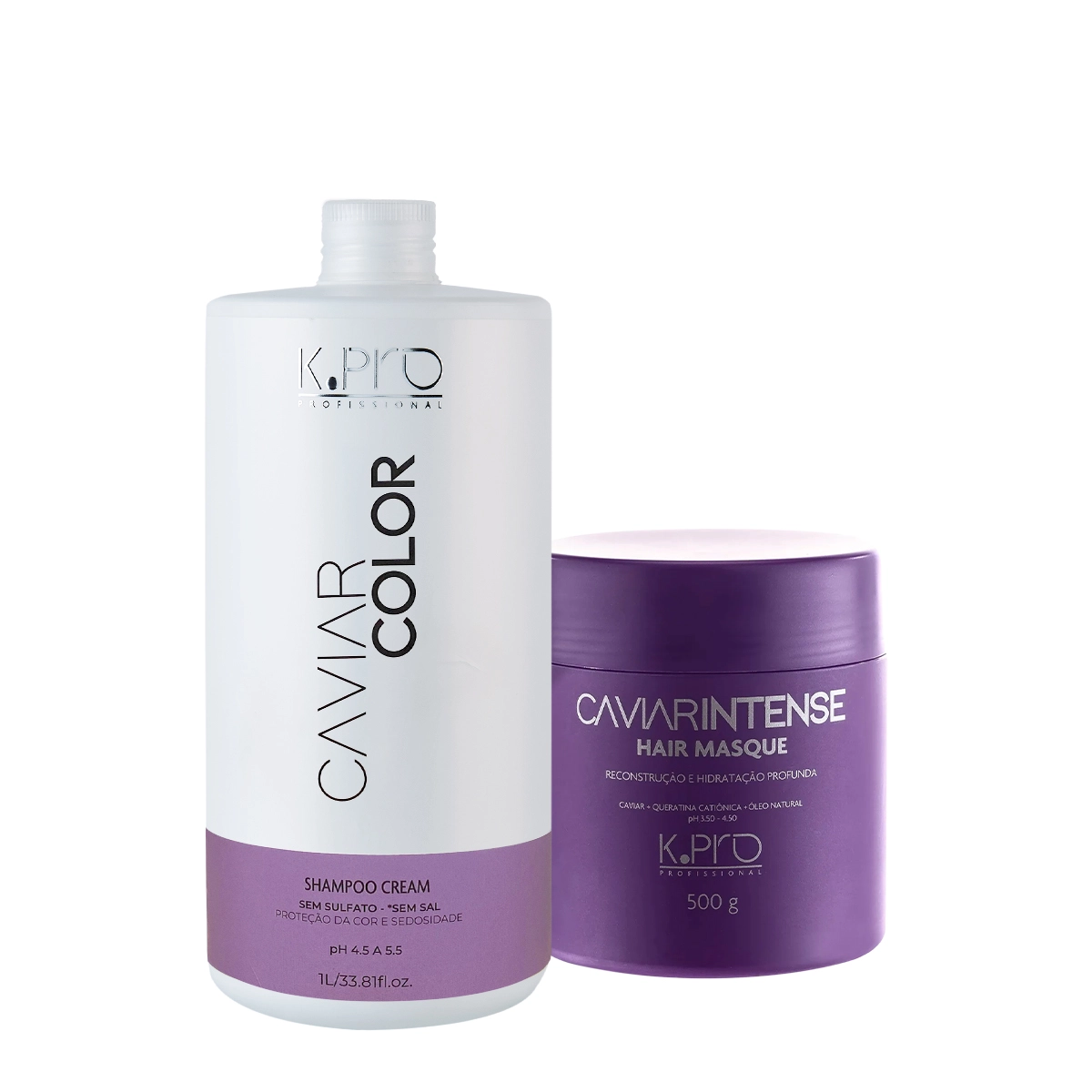Kit K.Pro Professional Caviar Color Shampoo E Máscara (2 Produtos)