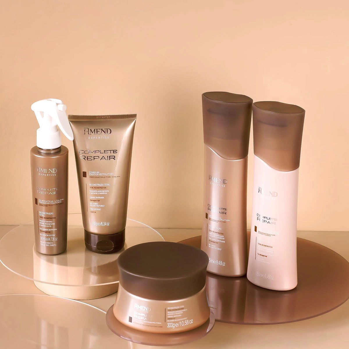 Produto Kit_Amend_Complete_Repair_Reconstrutor_Shampoo_Condicionador_Mascara_Leave-in_Oleo_Evas_2