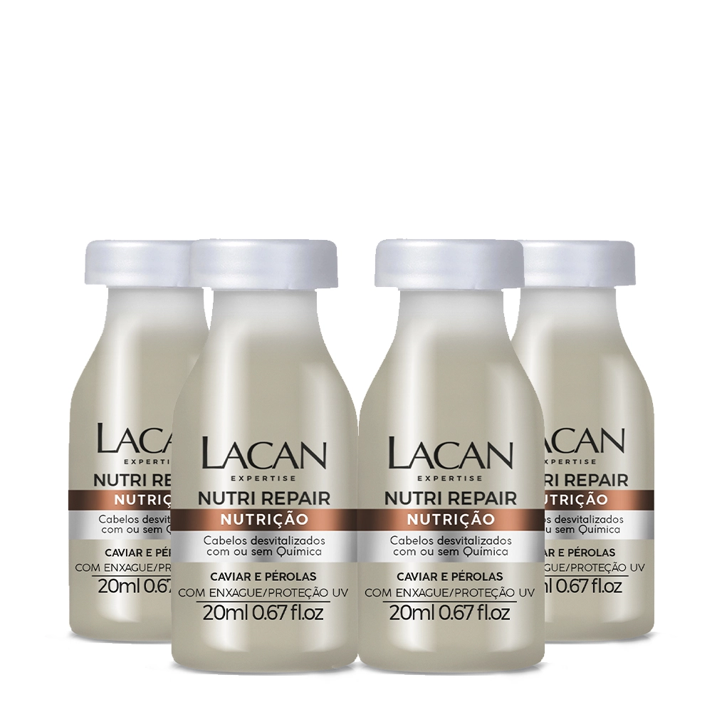 Produto Kit_Lacan_Nutri_Repair_Nutricao_Ampola_de_Tratamento_20ml_4_unidades_Evas_1