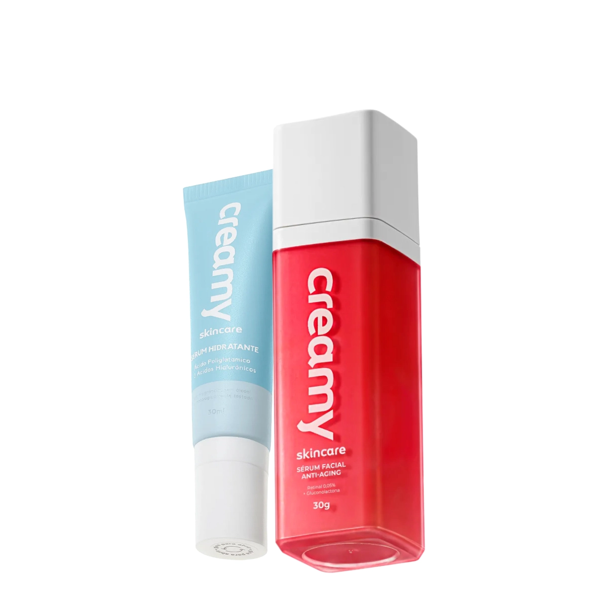 Kit Creamy Skincare Sérum Hidratante E Retinal Sérum Anti-Aging (2 Produtos)