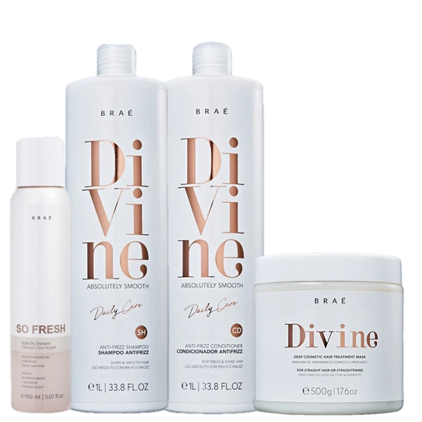 Braé Divine Kit Trio Salon E So Fresh 150ml