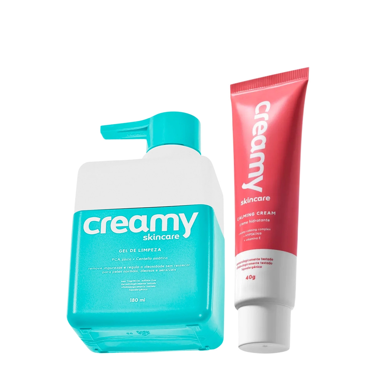 Produto Kit_Creamy_Gel_de_Limpeza_e_Calming_Cream_Hidratante_Facial_Evas_1