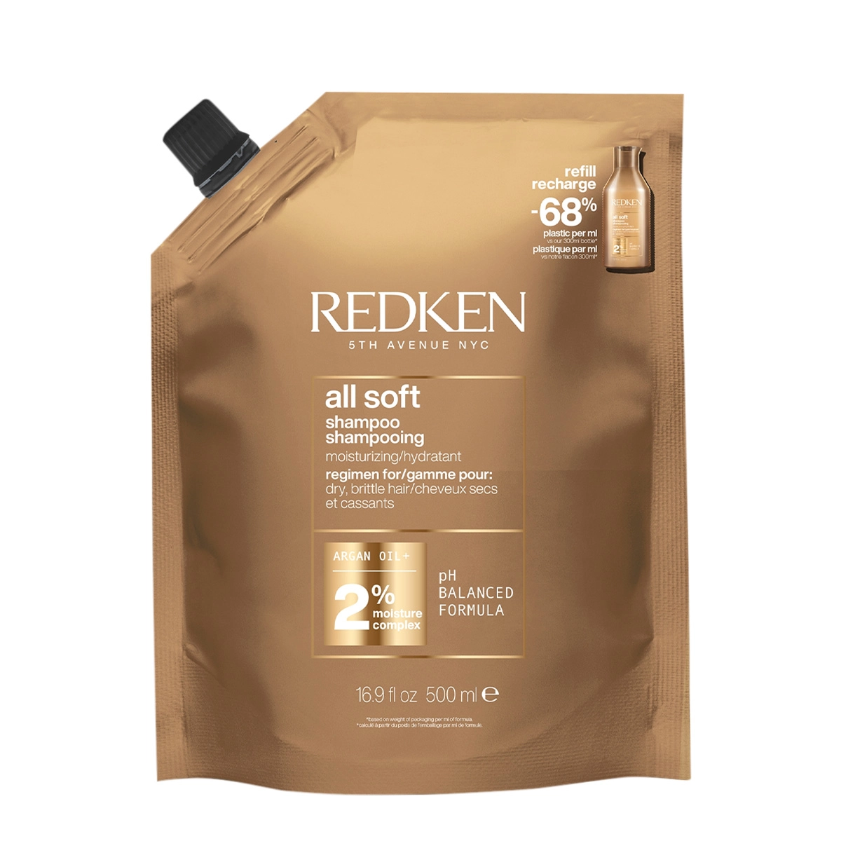 Produto Redken_All_Soft_Refil_Shampoo_500ml_Evas_1