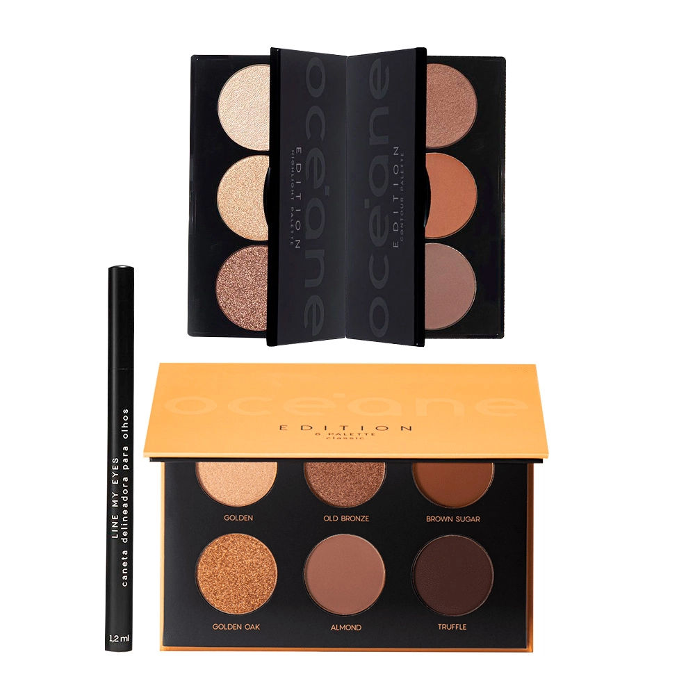 Kit_Oceane_Edition_Paletas_Contour_e_Hightlight_Caneta_Line_My_Eyes_e_Sombra_Classic_Evas_1 Produto Kit_Oceane_Edition_Paletas_Contour_e_Hightlight_Caneta_Line_My_Eyes_e_Sombra_Classic_Evas_1