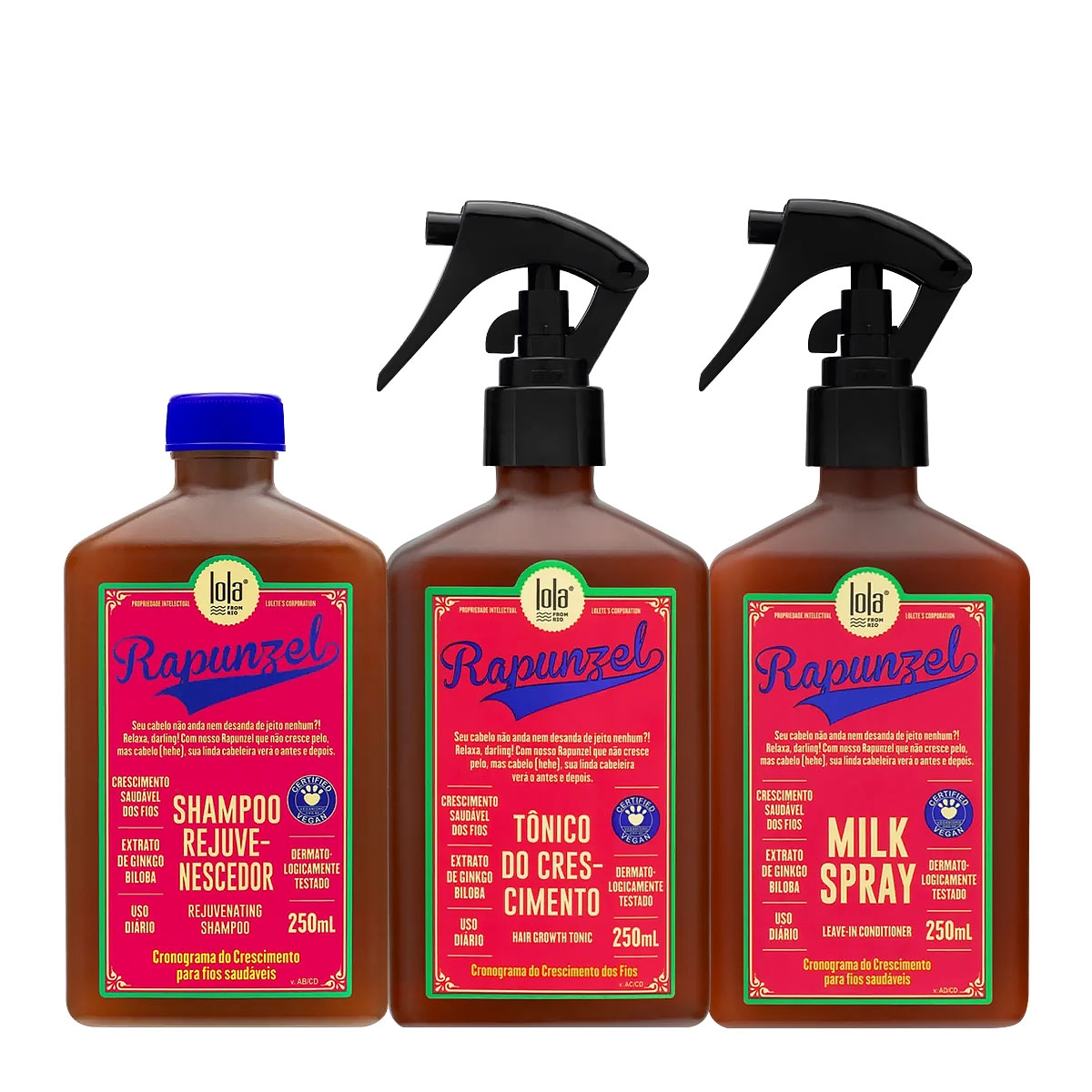 Produto Kit_Lola_From_Rio_Rapunzel_Milk_Shampoo_Tonico_Leave-in_3_produtos_Evas_1