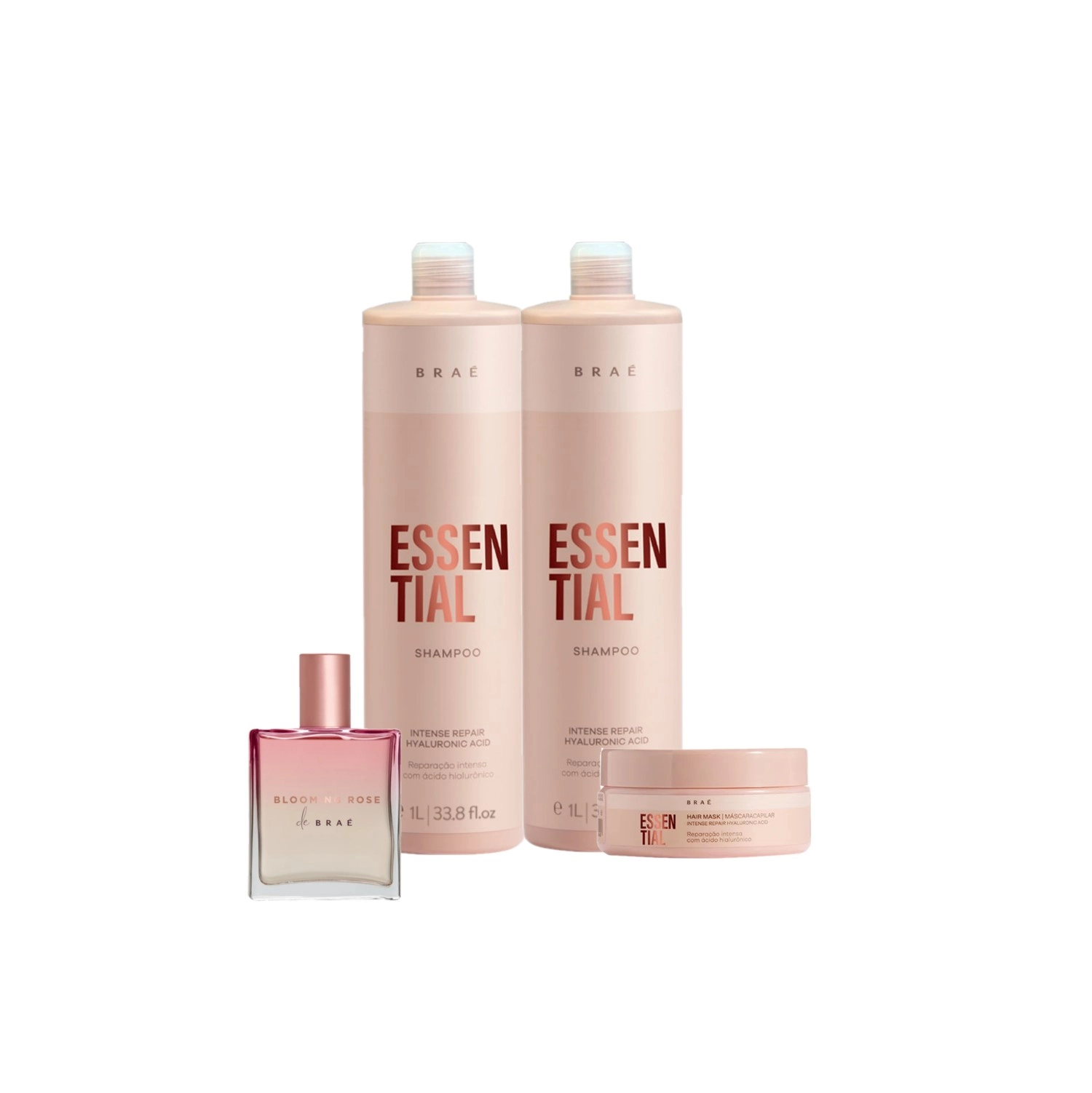 Kit Braé Essential Blooming Rose Grande (4 Produtos)