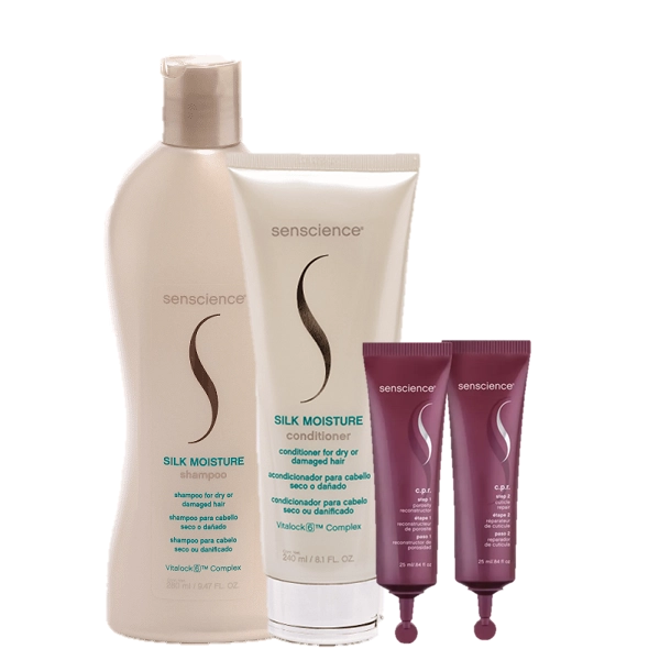 Senscience Silk Moisture Duo Home Care E CPR Tratamento Reconstrutor 2x25ml