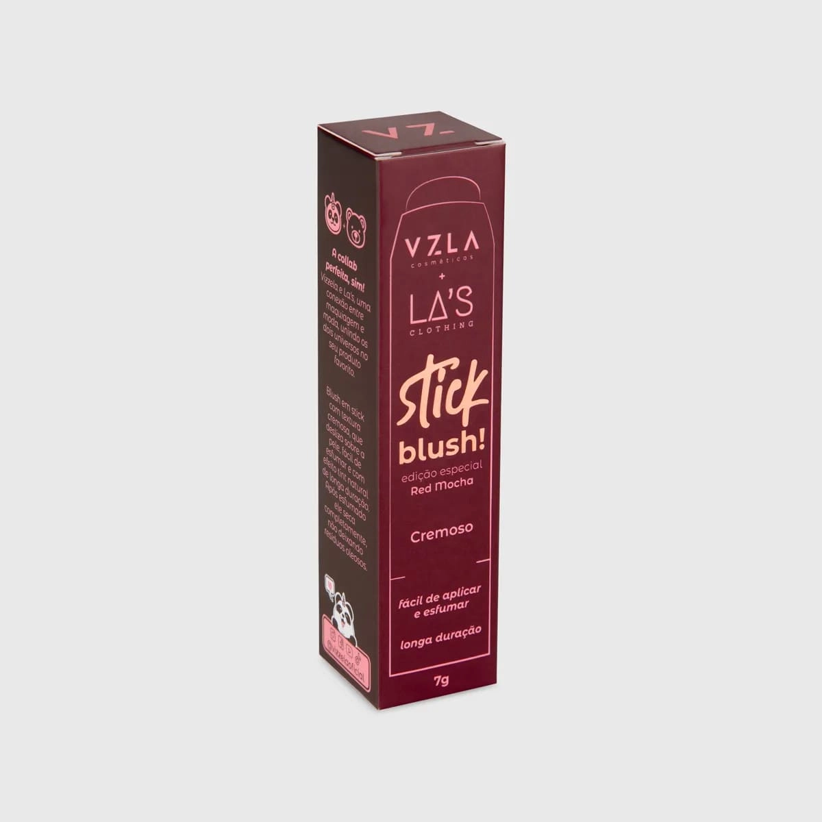 Produto Vizzela_Las_Stick_Blush_Red_Mocha_Blush_em_Bastao_7g_Evas_2