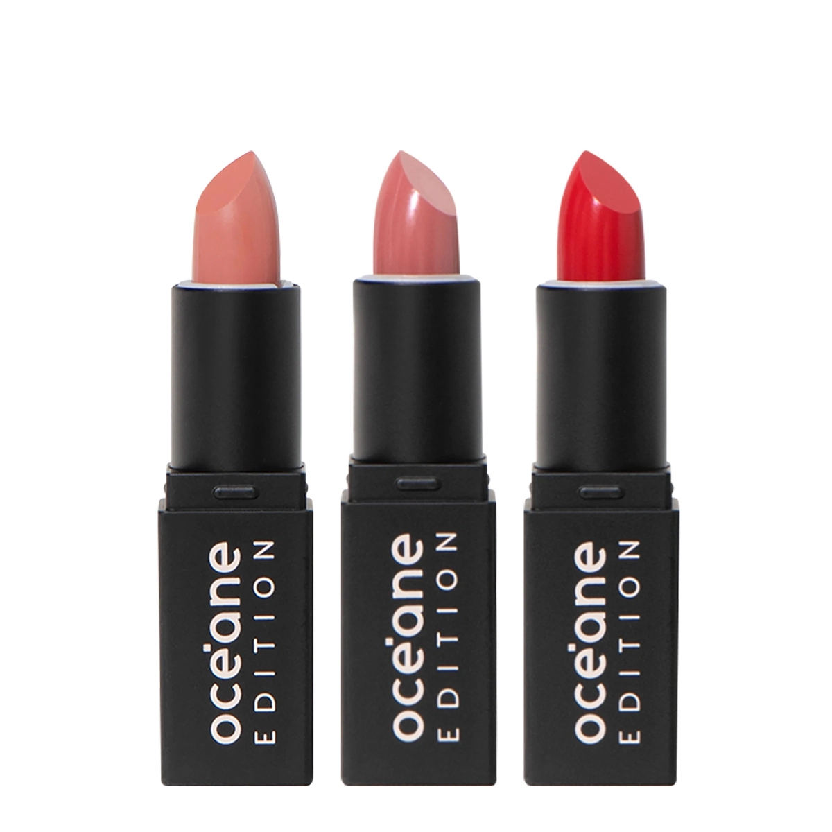 Kit Océane Edition Mini Lipstick Nude Pink Red Kiss E Sienna Nude (3 Produtos)