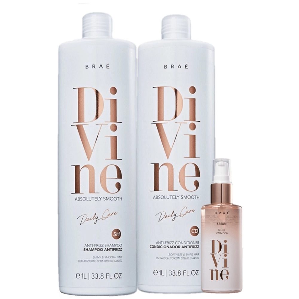 Kit Braé Divine Acao AntiFrizz (3 Produtos)