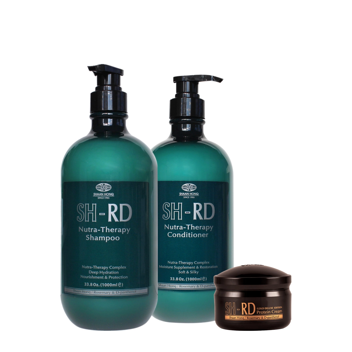 N.P.P.E. SH-RD Nutra Therapy Shampoo Condicionador E Proteína Gold Deluxe (3 Produtos)