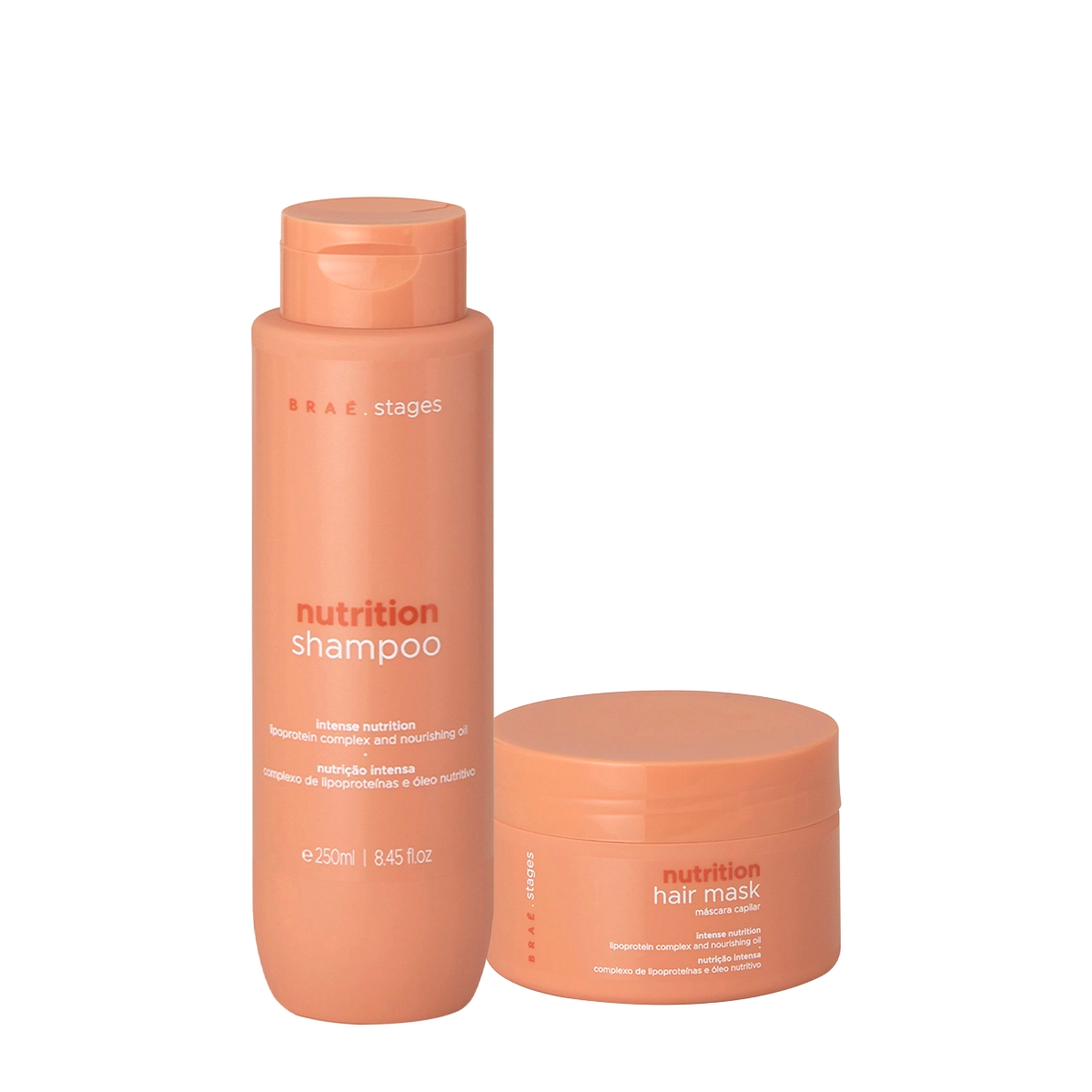 Kit Braé Stages Nutrition Shampoo Máscara (2 Produtos)